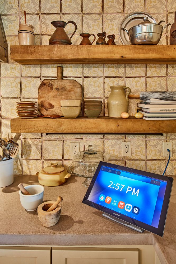 In-wall kitchen control tablet