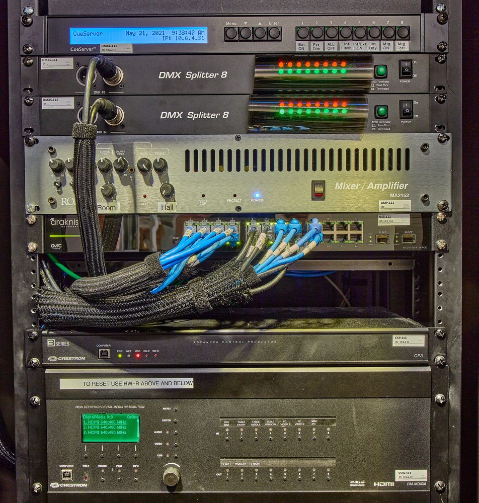 Commercial equipment rack